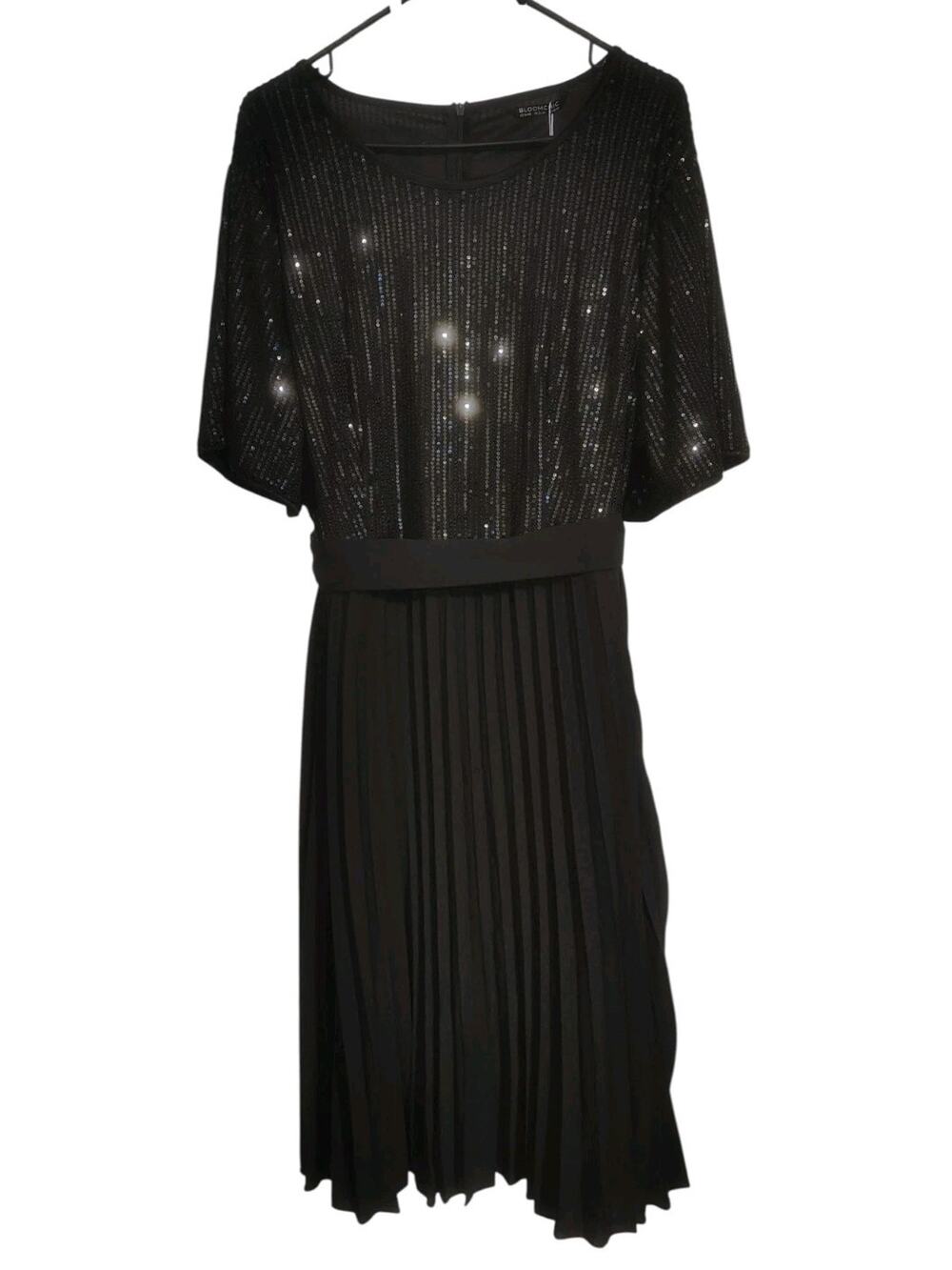 Bloomchic Dress Plus Size 18 20 2x Women's Evening Sequins Pleated Nwt Cocktail